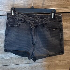 AE Stretch Crossover Denim Mom Shorts